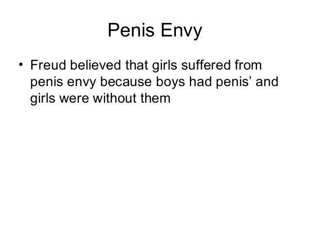 Sigmund freud penis envy